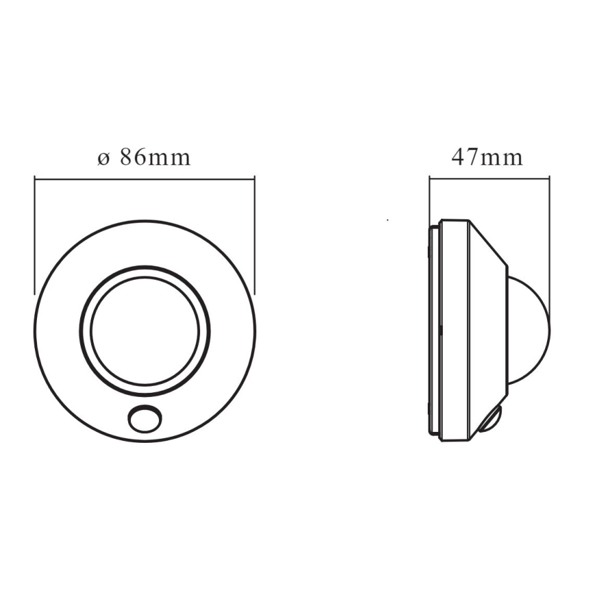 Ledvance - LED orijentacijsko svjetlo sa senzorom NIGHTLUX LED/1,7W/3xAA 4000K