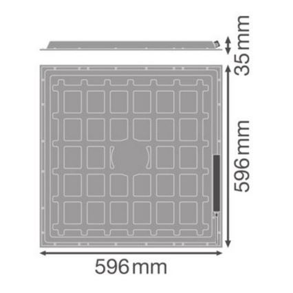 Ledvance - LED panel za spušteni strop ESSENTIAL LED/36W/230V 4000K 60x60 cm