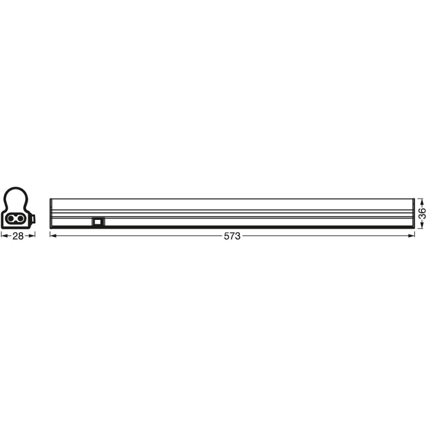 Ledvance - LED Podelementna svjetiljka sa senzorom BATTEN LED/8W/230V 60 cm