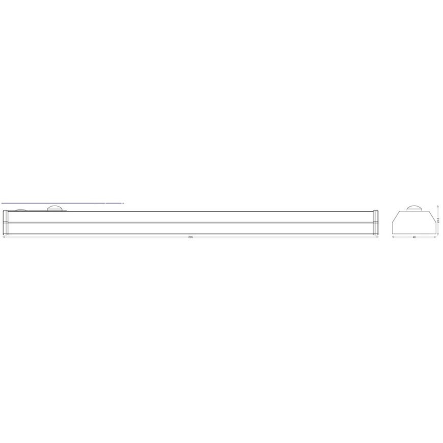 Ledvance - LED Podelementna svjetiljka sa senzorom MOBILE LED/1W/5V 20 cm