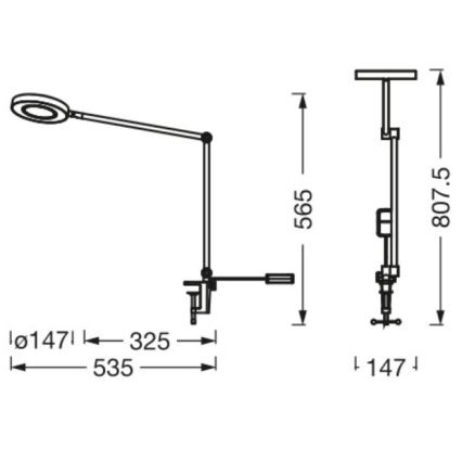 Ledvance - LED prigušivačka s kopčom SUN@HOME LED/15W/230V 2200-5000K CRI 95 Wi-Fi