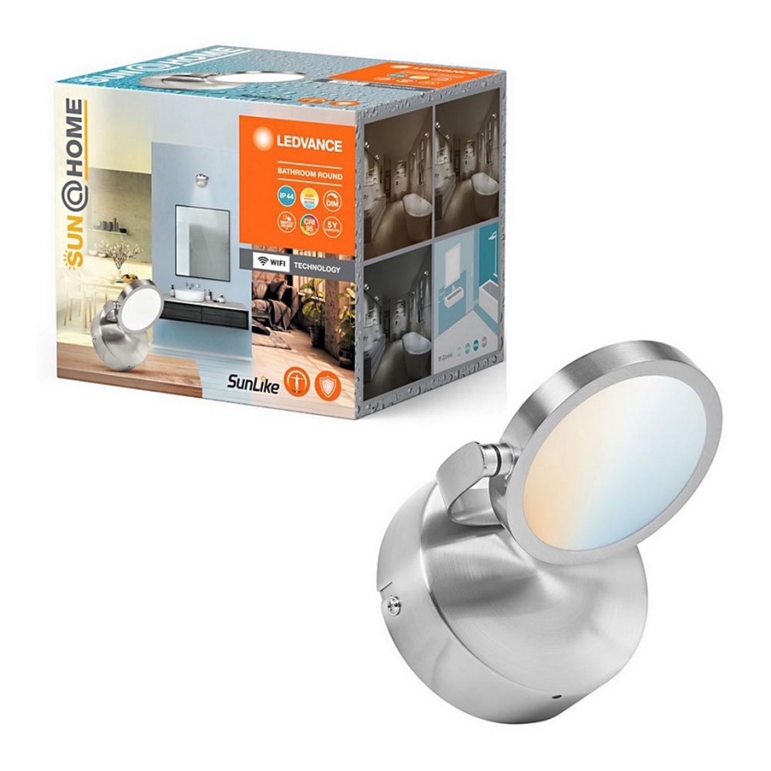 Ledvance - LED Prigušiva kupaonska reflektorska svjetiljka SUN@HOME LED/7,5W/230V 2200-5000K CRI 95 Wi-Fi IP44