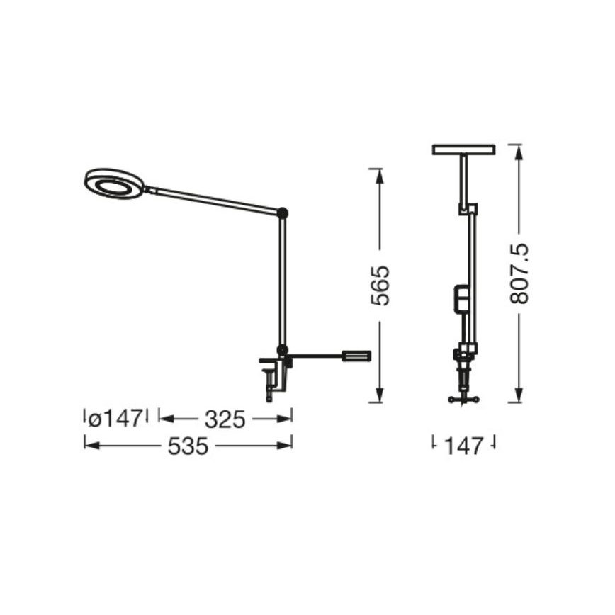 Ledvance - LED Prigušiva lampa s kopčom SUN@HOME LED/15W/230V 2200-5000K CRI 95 Wi-Fi
