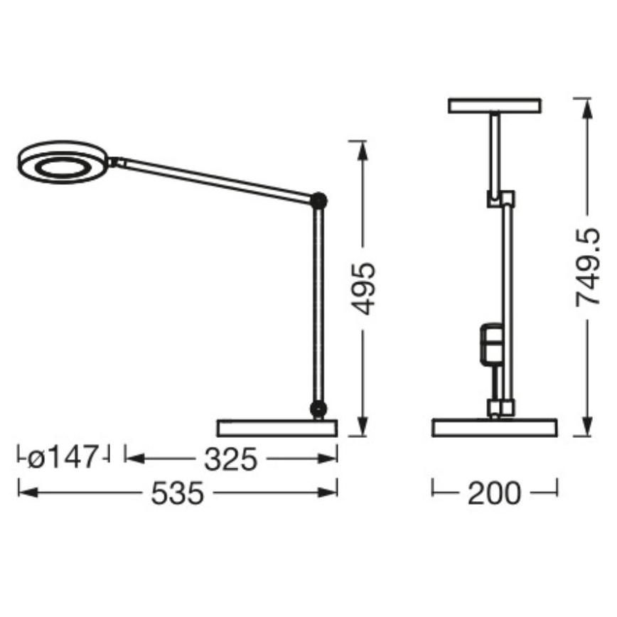 Ledvance - LED Prigušiva stolna lampa na dodir SUN@HOME LED/20W/230V 2200-5000K CRI 95 Wi-Fi