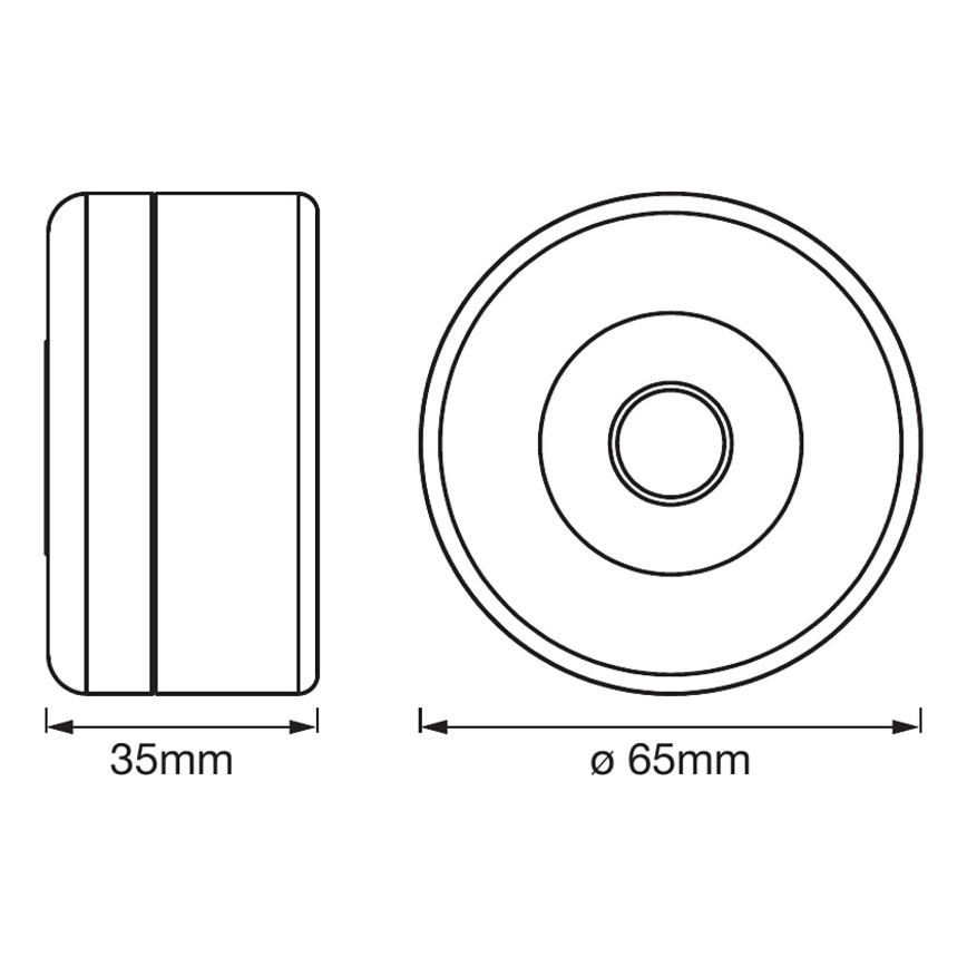 Ledvance - LED Prigušiva orijentacijska svjetiljka DOT-IT LED/0,45W/5V 500 mAh