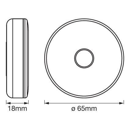 Ledvance - LED Prigušiva orijentacijska svjetiljka DOT-IT LED/0,45W/5V 500 mAh