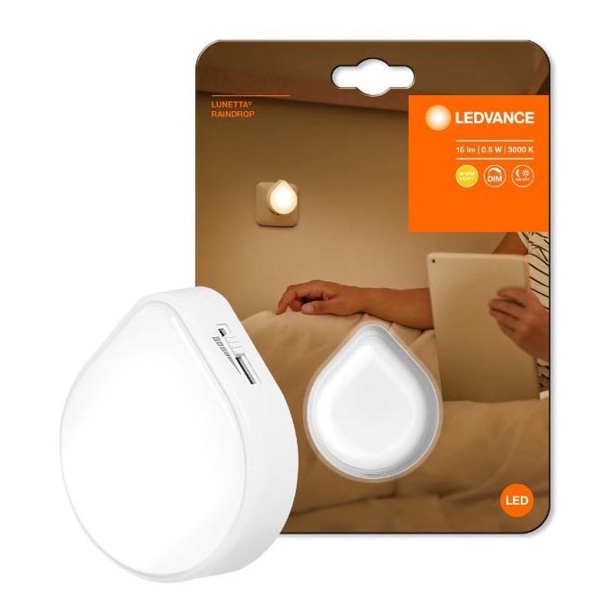 Ledvance - LED Prigušiva orijentacijska svjetiljka za utičnicu LUNETTA LED/0,5W/230V