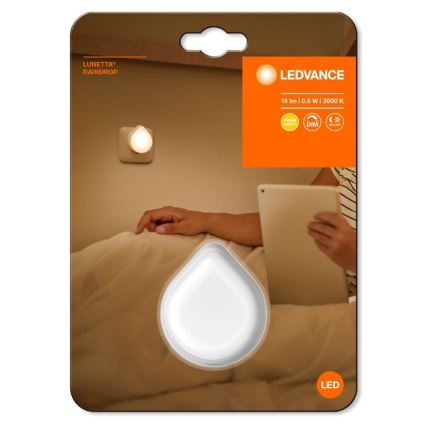 Ledvance - LED Prigušiva orijentacijska svjetiljka za utičnicu LUNETTA LED/0,5W/230V