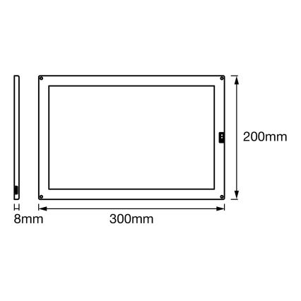 Ledvance - LED Prigušiva podelementna svjetiljka sa senzorom CABINET LED/8W/230V 3000K