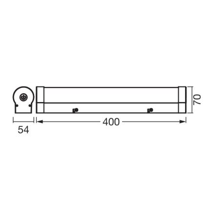 Ledvance - LED Prigušiva dodirna rasvjeta za ogledalo ORBIS TUBE LED/9W/230V 40 cm 3000/4000K IP44