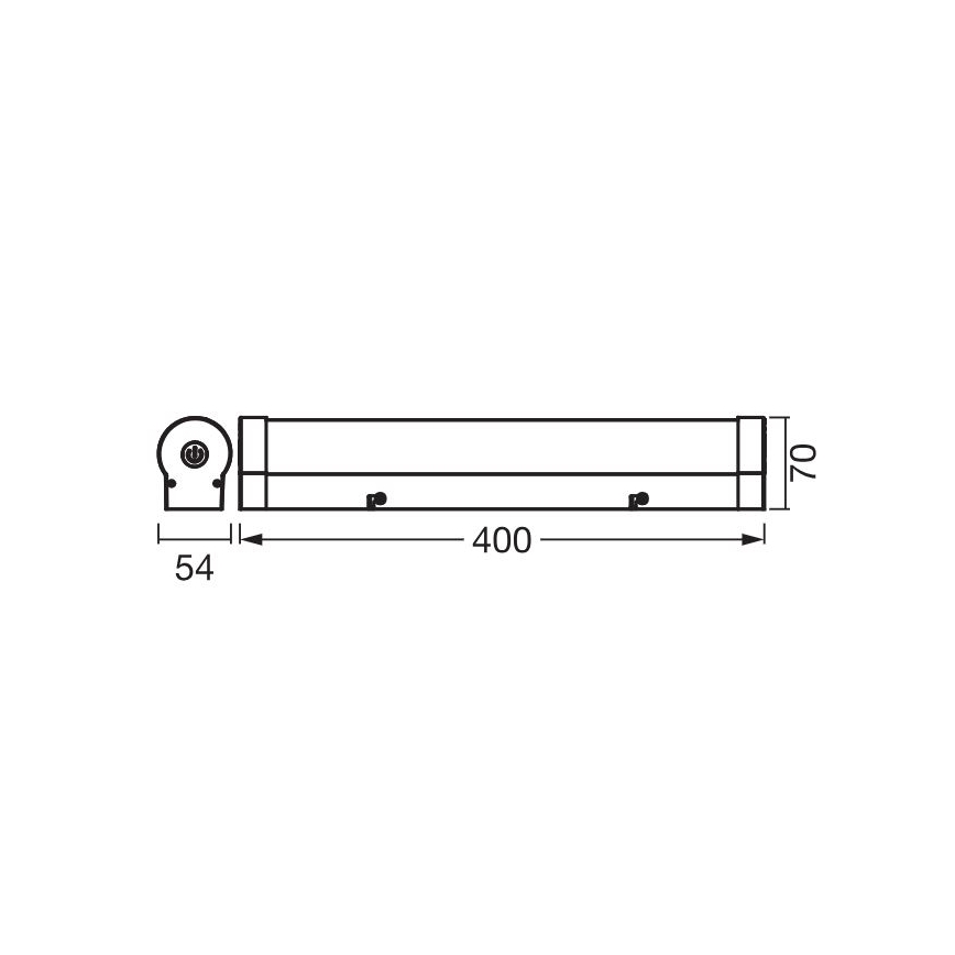 Ledvance - LED Prigušiva dodirna rasvjeta za ogledalo ORBIS TUBE LED/9W/230V 40 cm 3000/4000K IP44