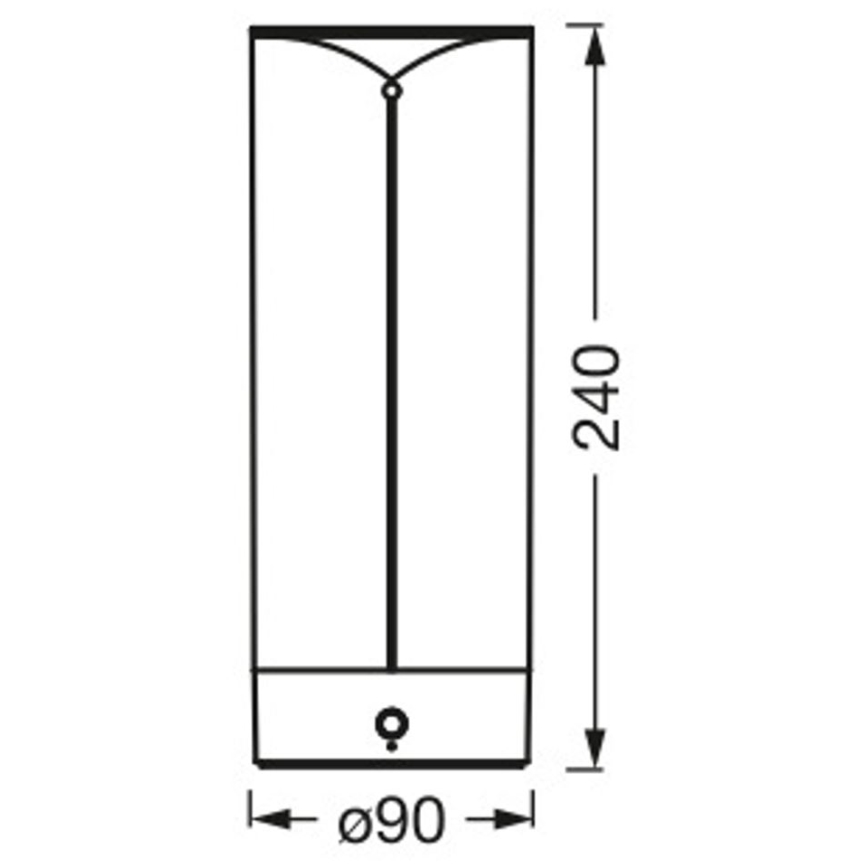 Ledvance - LED Prigušiva stolna lampa na dodir DECOR FILAMENT LED/1,2W/5V 1000 mAh