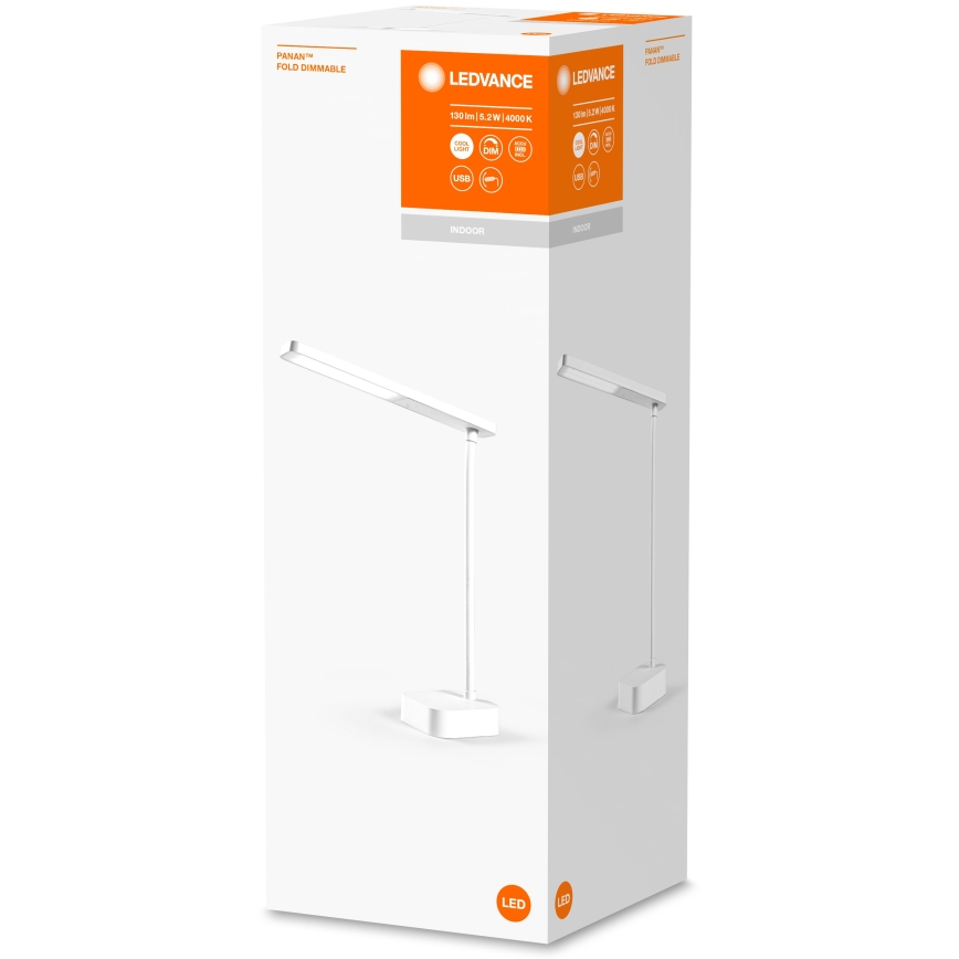 Ledvance - LED Prigušiva stolna lampa na dodir PANAN LED/5,2W/5V 1200mAh