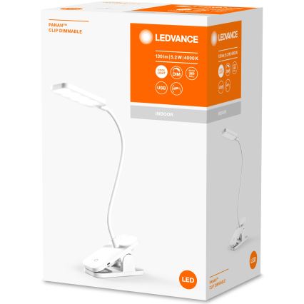 Ledvance - LED Prigušiva stolna lampa na dodir PANAN LED/5,2W/5V 1000 mAh