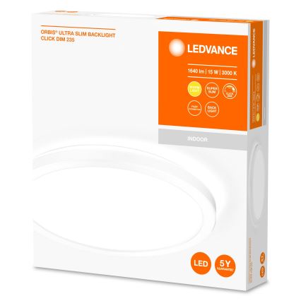 Ledvance - LED Prigušiva stropna svjetiljka ORBIS LED/15W/230V bijela