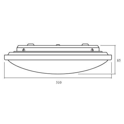 Ledvance - LED Prigušiva stropna svjetiljka ORBIS LED/17W/230V 2700-6500 + daljinski upravljač