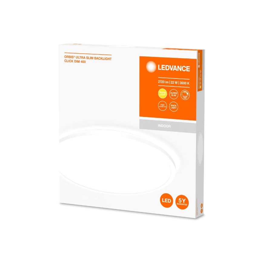 Ledvance - LED Prigušiva stropna svjetiljka ORBIS LED/22W/230V bijela