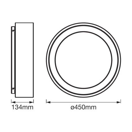 Ledvance - LED Prigušiva stropna svjetiljka SMART+ CYLINDER LED/24W/230V Wi-Fi