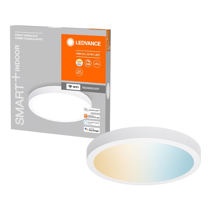 Ledvance - LED Prigušiva stropna svjetiljka SMART+ DOWNLIGHT LED/22W/230V 3000-6500K Wi-Fi