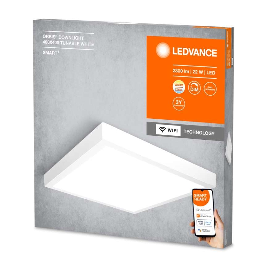 Ledvance - LED Prigušiva stropna svjetiljka SMART+ DOWNLIGHT LED/22W/230V 3000-6500K Wi-Fi