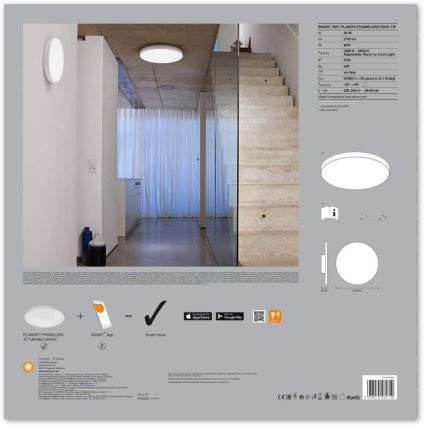 Ledvance - LED Prigušiva svjetiljka SMART+ FRAMELESS LED/28W/230V 3000K-6500K Wi-Fi