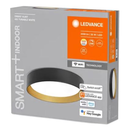 Ledvance - LED Prigušiva stropna svjetiljka SMART+ KURT LED/30W/230V 2700-6500K Wi-Fi