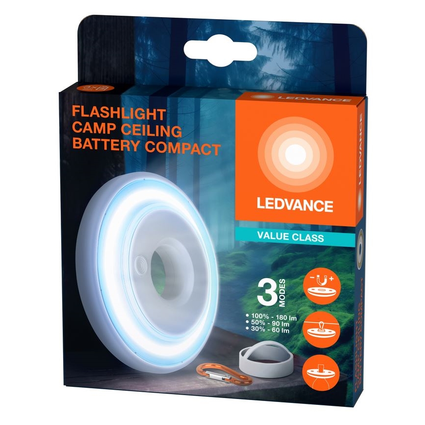 Ledvance - LED Prigušiva svjetiljka FLASHLIGHT CAMP LED/2,2W/3xAAA
