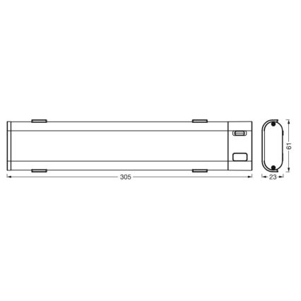 Ledvance - LED Prigušiva podelementna svjetiljka sa senzorom SMART+ UNDERCABINET LED/9W/230V 3000-6500K Wi-Fi