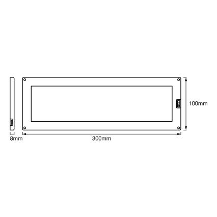 Ledvance - LED Prigušiva svjetiljka za ispod kuhinjskih elemenata sa senzorom CABINET LED/10W/230V