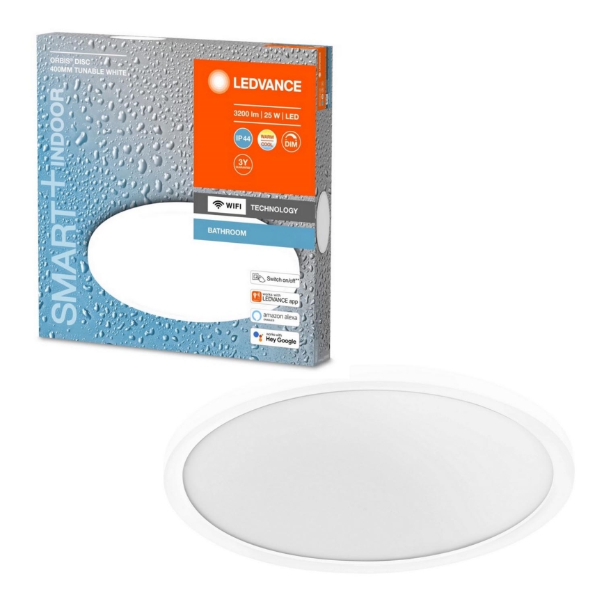 Ledvance - LED Prigušiva svjetiljka za kupaonicu SMART+ DISC LED/25W/230V 3000-6500K Wi-Fi IP44