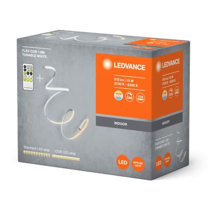 Ledvance - LED Prigušiva traka FLEX COB 1,5m LED/13W/230V 2700-6500K + daljinski upravljač