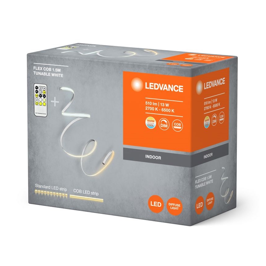 Ledvance - LED Prigušiva traka FLEX COB 1,5m LED/13W/230V 2700-6500K + daljinski upravljač