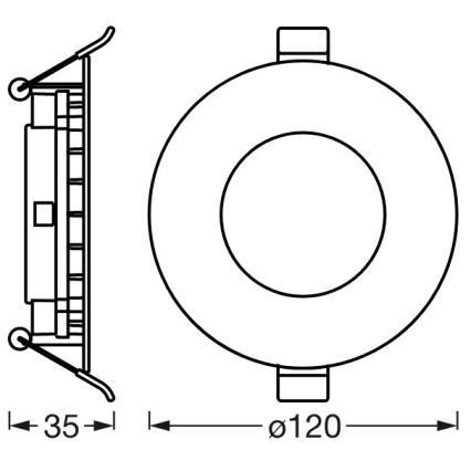 Ledvance - LED Prigušiva ugradbena svjetiljka SUN@HOME LED/8W/230V 2200-5000K CRI 95 Wi-Fi