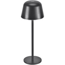 Ledvance - LED Prigušiva vanjska punjiva lampa TABLE LED/2,5W/5V IP54 crna