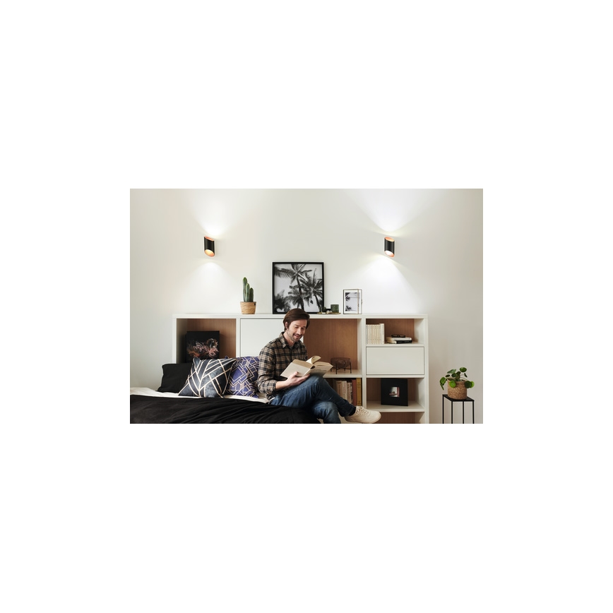 Ledvance - LED Prigušiva zidna svjetiljka SMART+ CYLINDRO LED/12W/230V 3000-6500K Wi-Fi crna