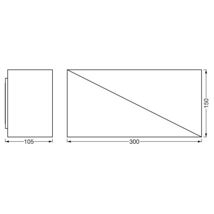 Ledvance - LED Prigušiva zidna svjetiljka SMART+ SWAN LED/23W/230V 3000-6500K Wi-Fi