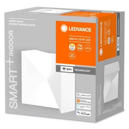 Ledvance - LED Prigušiva zidna svjetiljka SMART+ SWAN LED/23W/230V 3000-6500K Wi-Fi