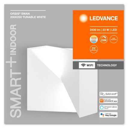 Ledvance - LED Prigušiva zidna svjetiljka SMART+ SWAN LED/23W/230V 3000-6500K Wi-Fi