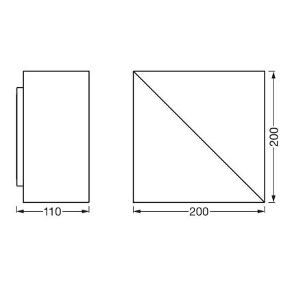 Ledvance - LED Prigušiva zidna svjetiljka SMART+ SWAN LED/23W/230V 3000-6500K Wi-Fi