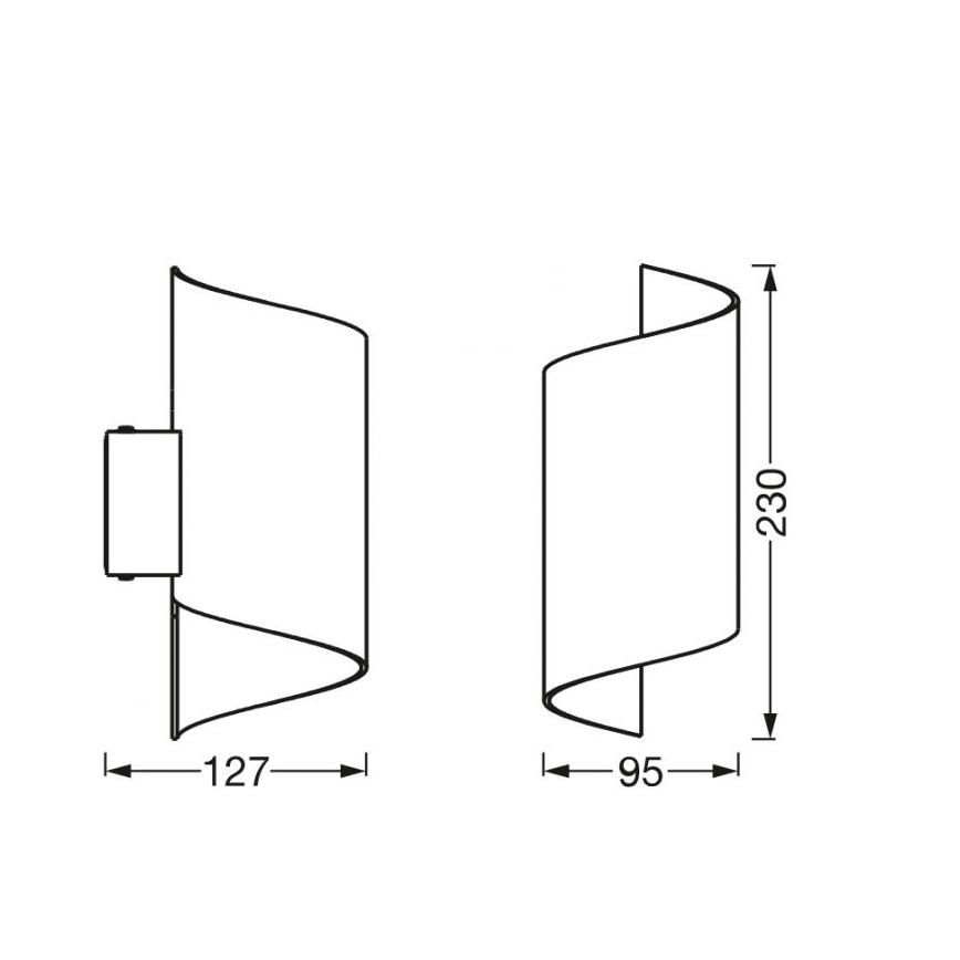 Ledvance - LED Prigušiva zidna svjetiljka SMART+ TWIST LED/12W/230V 3000-6500K Wi-Fi bijela