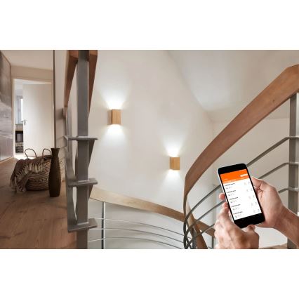 Ledvance - LED Prigušiva zidna svjetiljka SMART+ WOOD LED/12W/230V 3000-6500K Wi-Fi