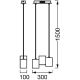 Ledvance - LED Prigušivi luster na sajli DECOR WOOD 3xLED/7W/230V Wi-Fi