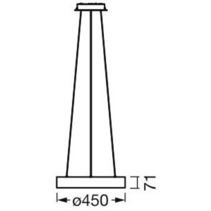 Ledvance - LED Prigušivi luster na sajli SUN@HOME CIRCULAR LED/18,5W/230V Wi-Fi