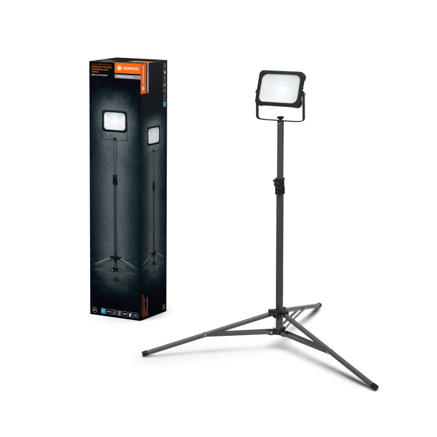 Ledvance - LED Prigušivi reflektor s držačem WORKLIGHT TRIPOD LED/20W/3,7V IP54