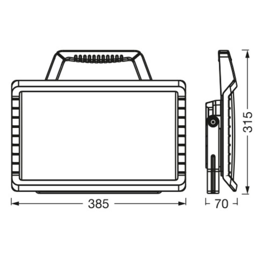 Ledvance - LED Prigušivi vanjski punjivi reflektor WORKLIGHT BATTERY LED/26W/5V 2200 mAh IP54