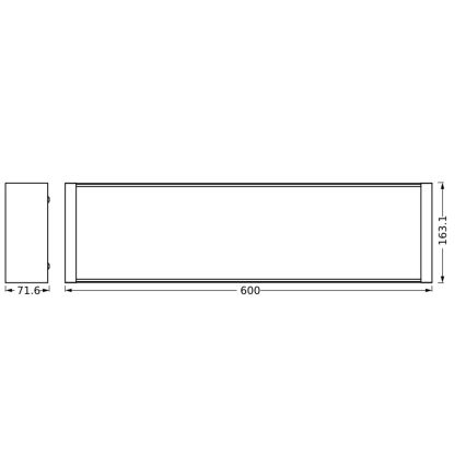 Ledvance - LED stropna svjetiljka za ugradnju OFFICE LINE LED/20W/230V 60 cm + daljinski upravljač