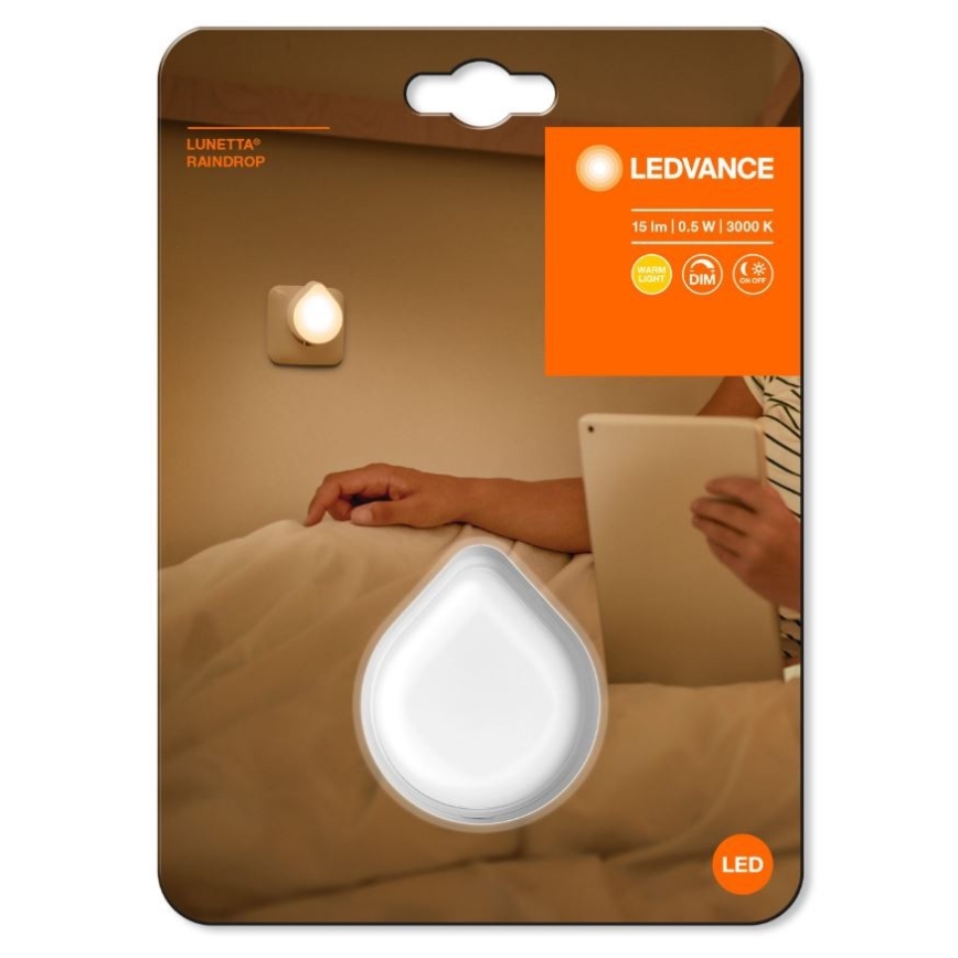 Ledvance - LED prigušivačka za orijentacijsko svjetlo za utičnicu LUNETTA LED/0,5W/230V