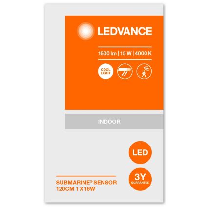 Ledvance - LED Radna svjetiljka sa senzorom SUBMARINE 1xG13/16W/230V IP65