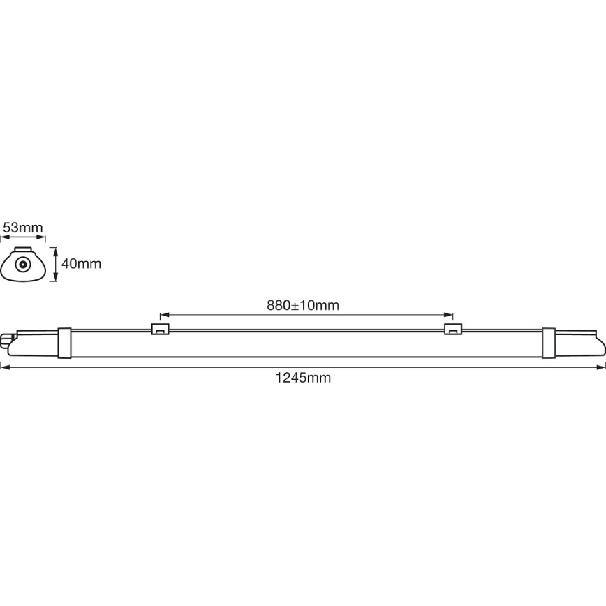 Ledvance - LED Radna svjetlosna cijev DAMP LED/18W/230V IP65