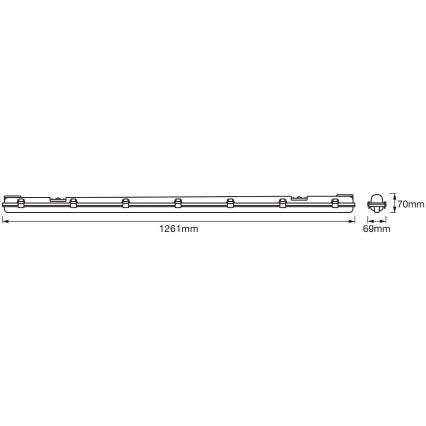 Ledvance - LED Radna svjetlosna cijev DAMP T8 1xG13/15W/230V IP65